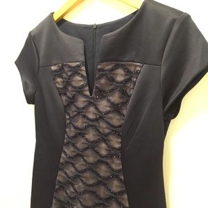 CONNECTED APPAREL Sheath Dress - Navy Blue Size 4P